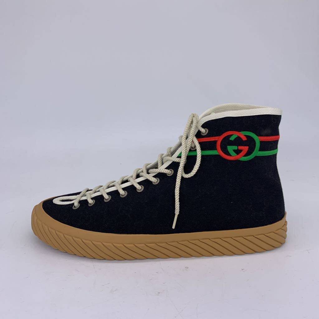 Gucci Interlocking G High Top Canvas Sneakers NIB