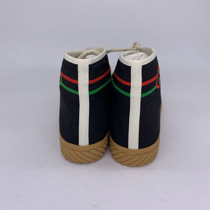 Gucci Interlocking G High Top Canvas Sneakers NIB
