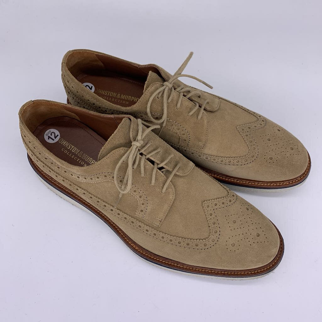 Johnston & Murphy Suede Wingtip Derby Shoes