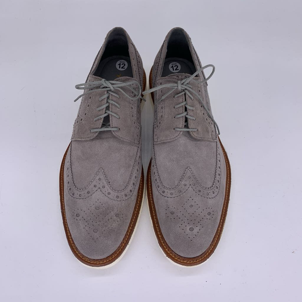 Trask Suede Wingtip Derby Shoes