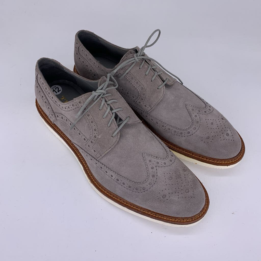 Trask Suede Wingtip Derby Shoes