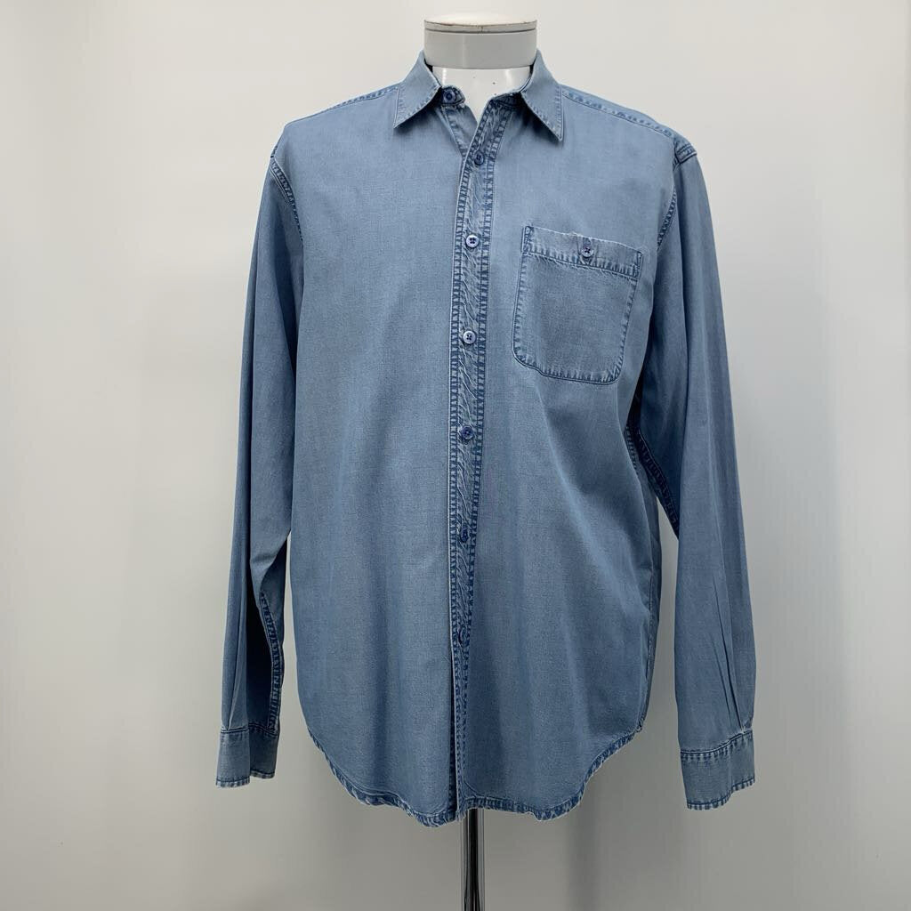 Indigo Palms Chambray Shirt