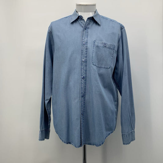 Indigo Palms Chambray Shirt