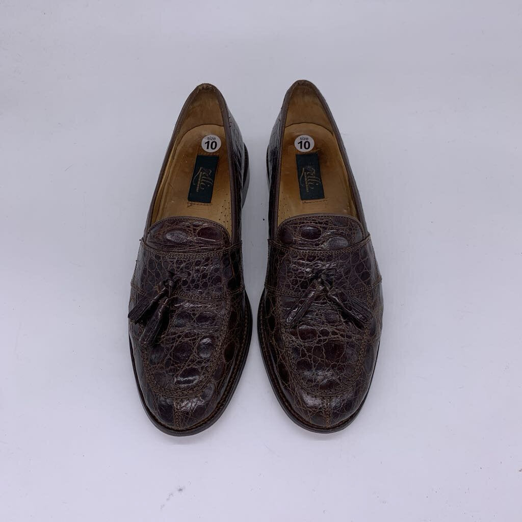 Zelli Crocodile Tassel Loafers