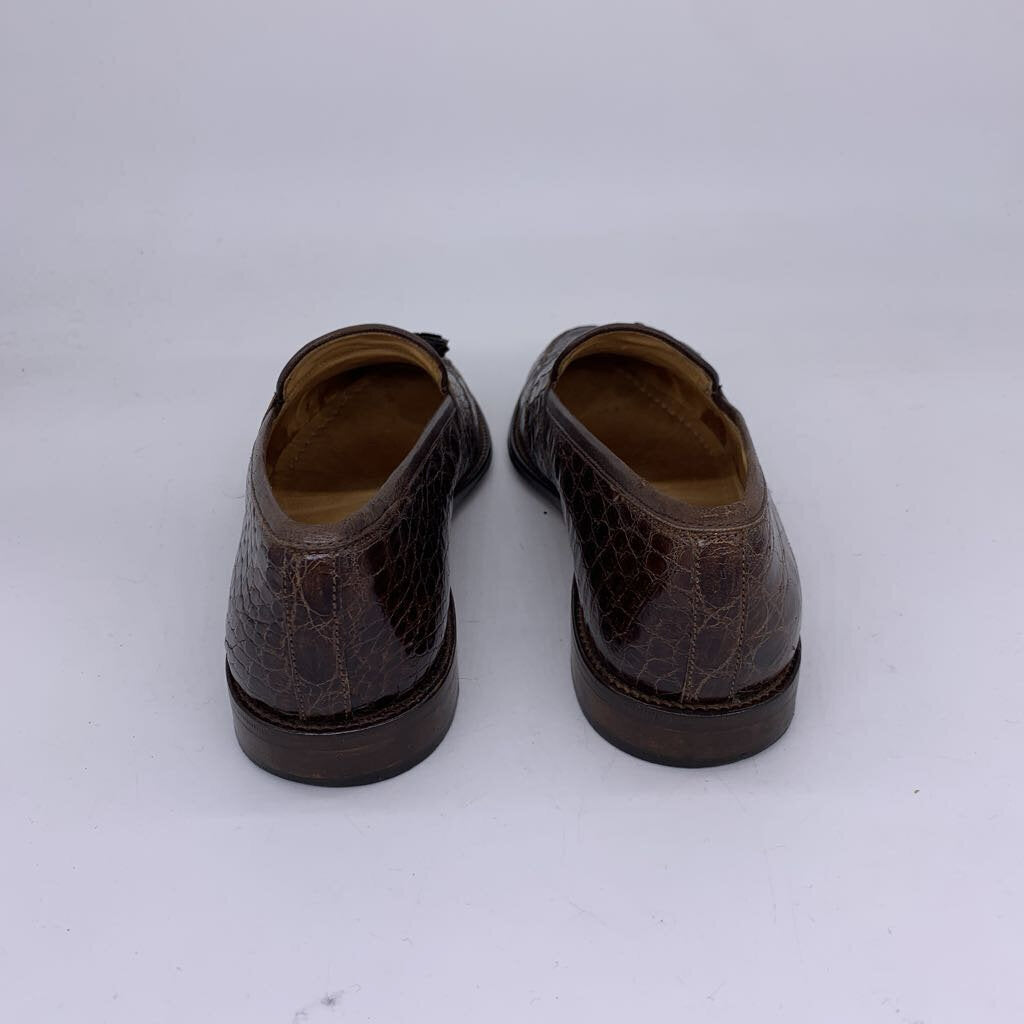 Zelli Crocodile Tassel Loafers