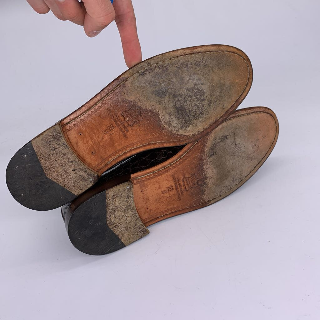 Zelli Crocodile Tassel Loafers