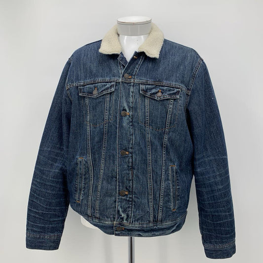 Madewell Sherpa Denim Trucker Jacket