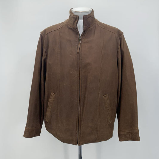 Jos A Bank Leather Jacket