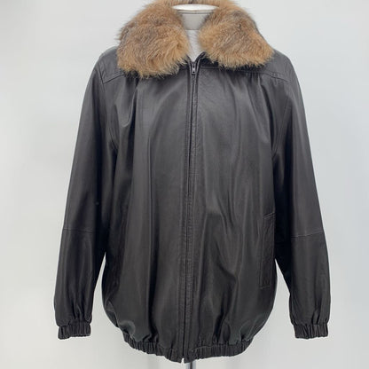 Day Furs Leather & Fur Coat
