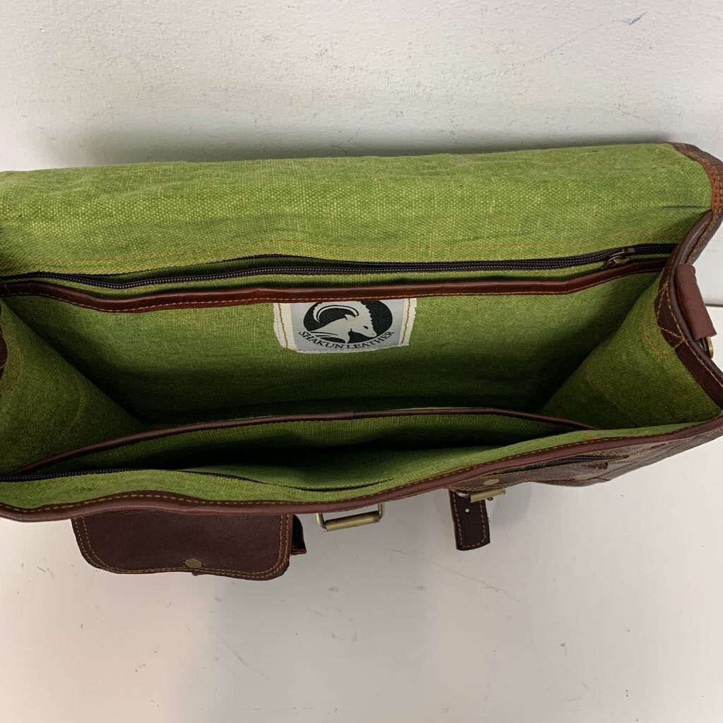 Shakun Leather Briefcase